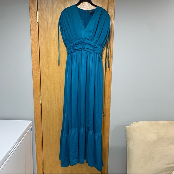 French Connection Audrey V-Neck Dolman Sleeve Maxi Dress - Size 2 - Picture 1 of 7